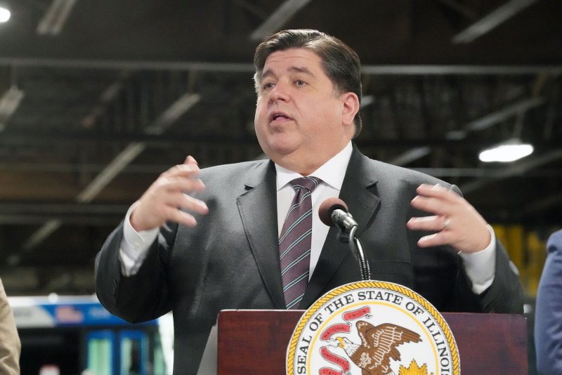 Illinois Gov. J.B. Pritzker called a judge's ruling blocking the implementation of a cash bail reform law "a setback." The state's attorney general on Friday appealed the ruling. File Photo by Bill Greenblatt/UPI | <a href="/News_Photos/lp/d490e396f91dc4ab6bbe6da8360fa026/" target="_blank">License Photo</a>