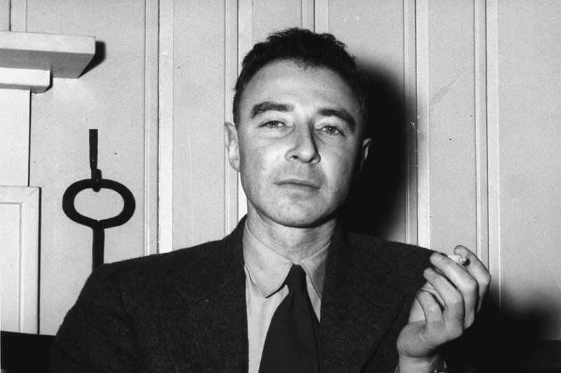 J. Robert Oppenheimer has had his security clearance restored nearly 70 years after it was revoked by the Atomic Energy Commission. File Photo courtesy of the U.S. Department of Energy/UPI