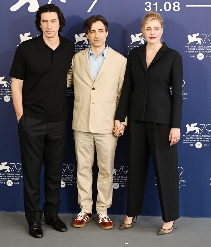 "White Noise," featuring Adam Driver (L), directed by Noah Baumbach and co-starring Greta Gerwig , streams Friday on Netflix. File Photo by Rune Hellestad/ UPI | <a href="/News_Photos/lp/3b85bfdcecafb0dfd2bb92b9f286b018/" target="_blank">License Photo</a>