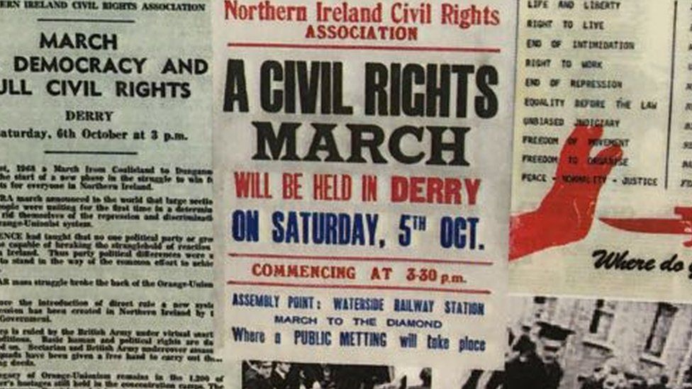 A Northern Ireland civil rights poster