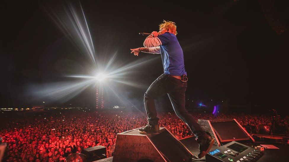 Ed in concert at Chantry park
