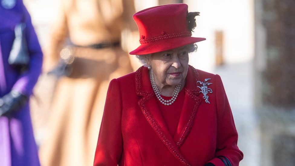 Queen Elizabeth II attends Christmas Day Church service on 25th December 2019