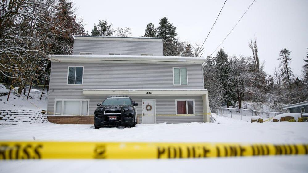 The house where four University of Idaho students were killed in Moscow, Idaho, U.S., November 30, 2022
