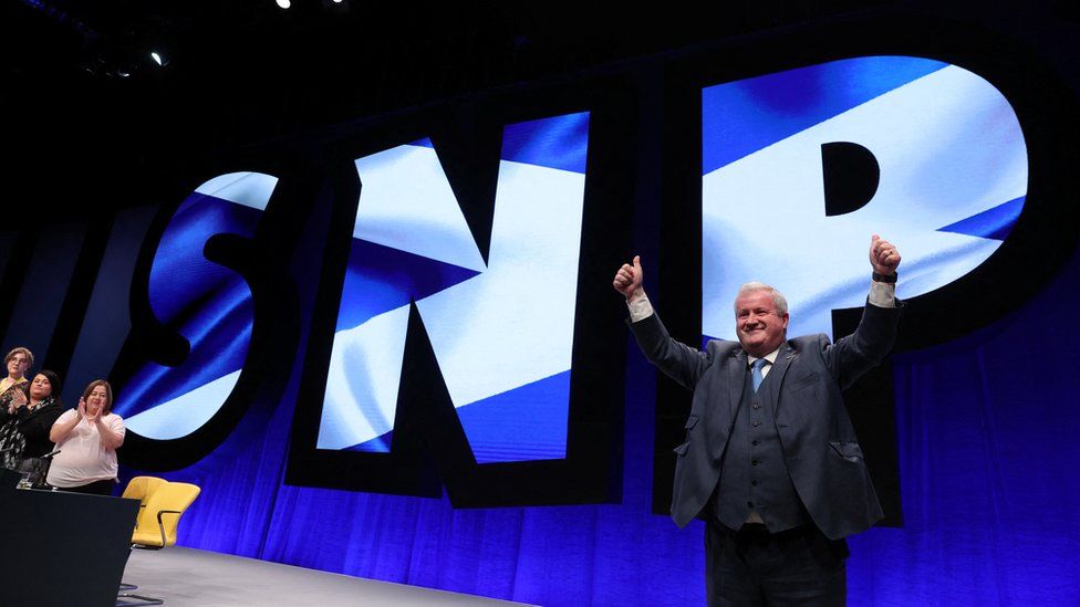 Ian Blackford at conference