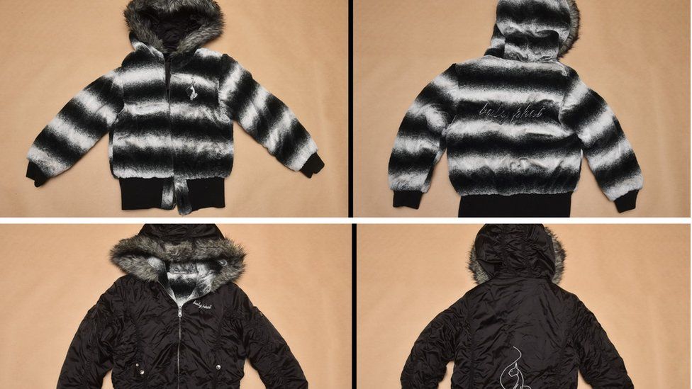 Photos of a reversible Baby Phat jacket