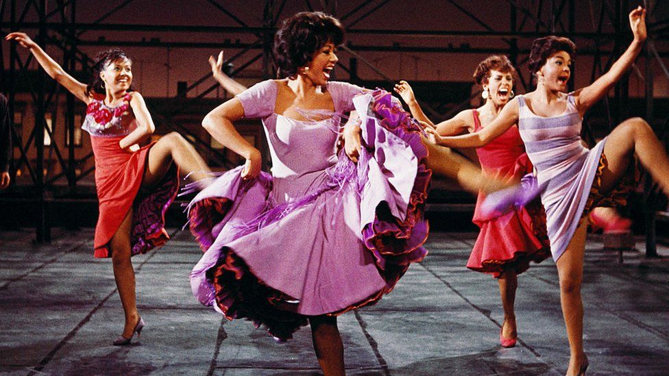 Rita Moreno dancing in West Side Story