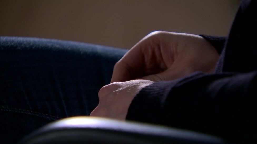 Victim's hands