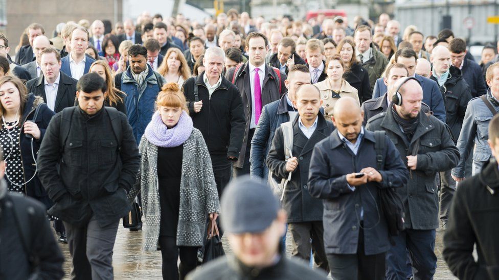 People commuting