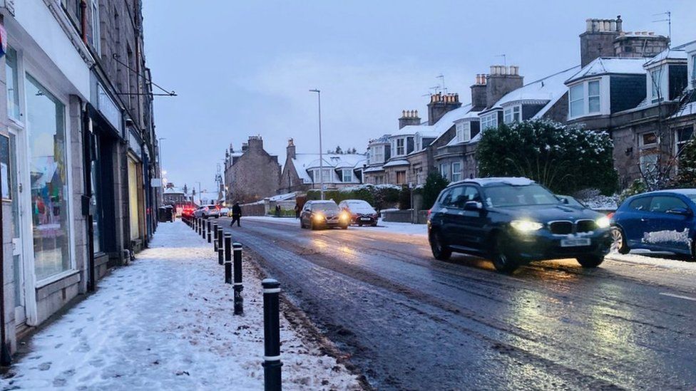 Snow in Aberdeen