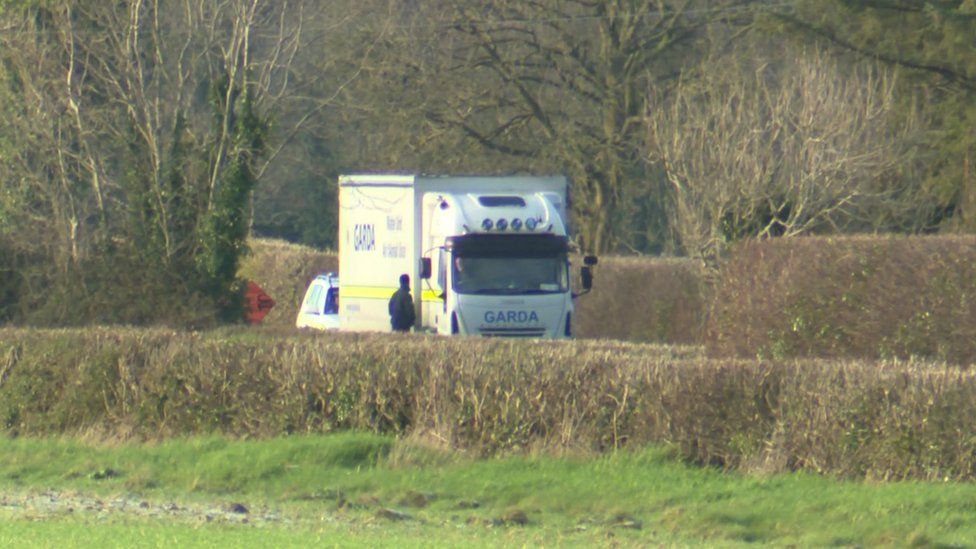Irish police van in County Meath