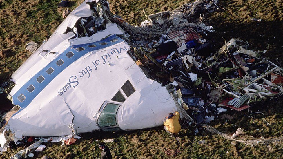 Debris from the plane