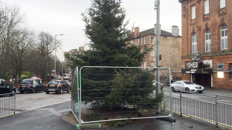 Christmas tree in Shawlands