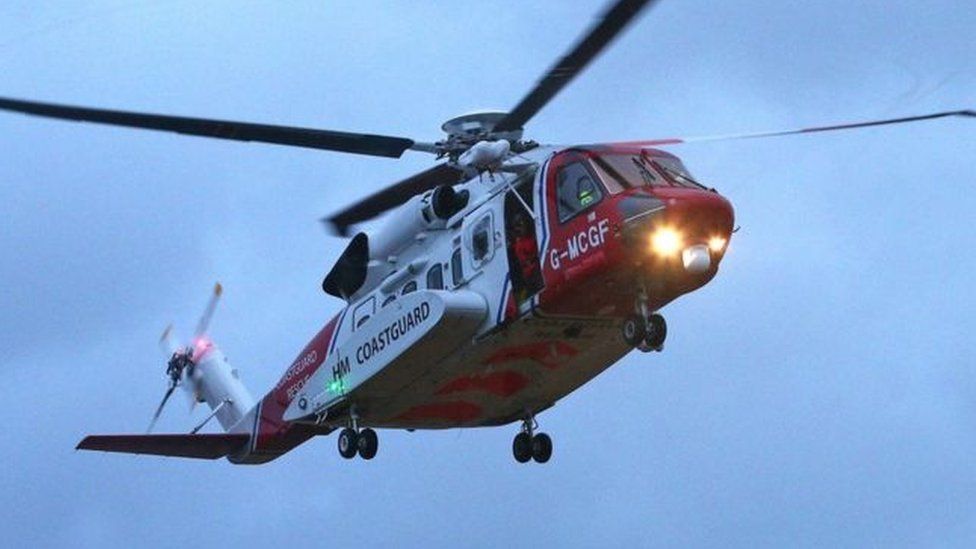 UK Coastguard helicopter