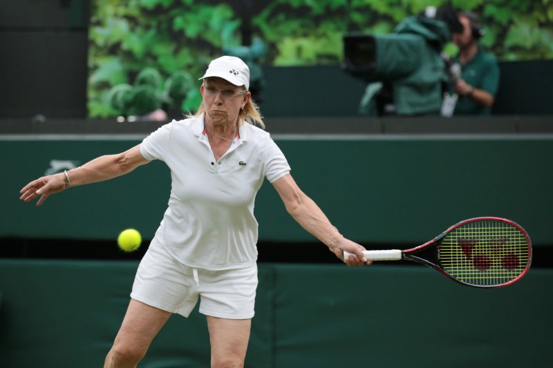 Tennis great Martina Navratilova on Monday announced she is facing two cancer diagnoses. File Photo by Hugo Philpott/UPI | <a href="/News_Photos/lp/1ff460c36277df98f085c2709bb6aca3/" target="_blank">License Photo</a>
