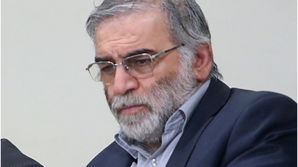 Prominent Iranian scientist Mohsen Fakhrizadeh in an undated photo