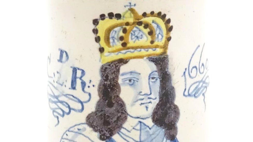 Mug depicting King Charles II
