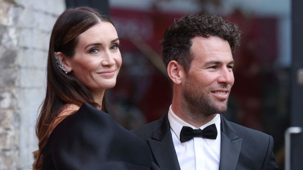 Peta Todd and Mark Cavendish attend the Sun's Who Cares Wins Awards 2021 at The Roundhouse on September 14, 2021 in London, England