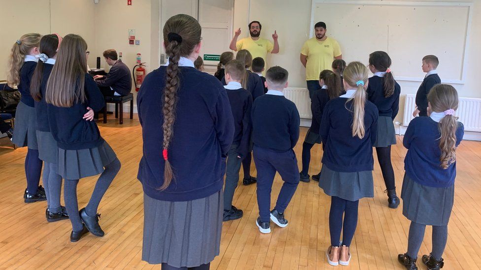 Twenty-three children in the school's choir took part in the workshop