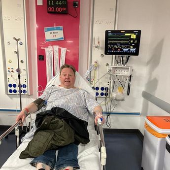 David shared a photo from his hospital bed