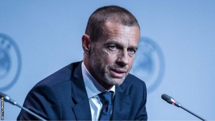 Uefa president Aleksander Ceferin says it would be better to play behind closed doors than not at all