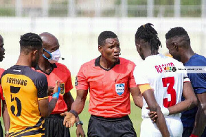 Referee Daniel Laryea (M) will officiate the game between Accra Hearts of Oak and Asante Kotoko