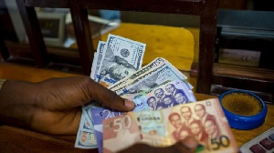 The Cedi traded against the dollar is at a mid-rate of 5.8623