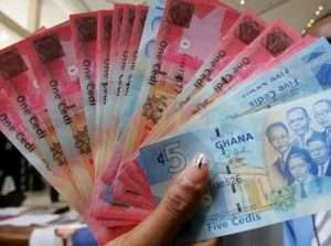 Data from the Bank of Ghana shows the cedi traded averagely with the dollar a GH¢5.80