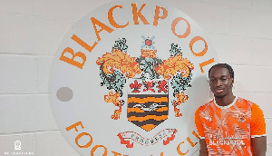 Blackpool player, Cameron Antwi