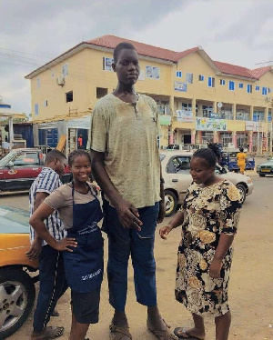 Charles Sogli is reputed to be the tallest man in Volta Region