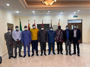 Dominic Nitiwul in a group photo with heads of the CSOs