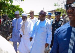 File: Vice President Mahamudu Bawumia in the company of Chief Imam Imam Sheikh Osman Nuhu Sharabutu