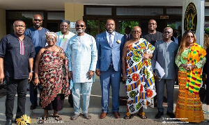 Kennedy Agyapong with other sworn-in board members of Ghana Gas