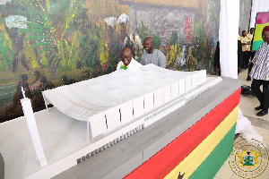 President Akufo-Addo during the outdooring of the Cathedral's architectural plan