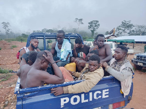 Some of the miners arrested