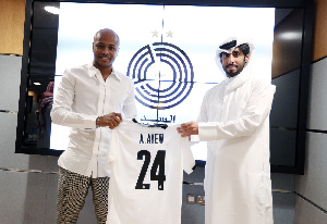 Andre Ayew was unveiled by the Qatari side on Thursday, July 22
