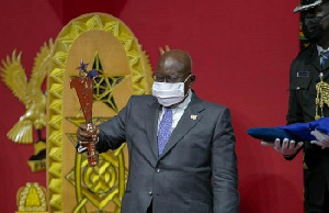 President Akufo-Addo at his swearing in ceremony in January 2021