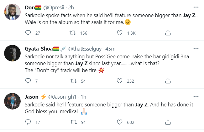 Jay-Z trends on Twitter after Sarkodie drops tracklist for 'No Pressure' album