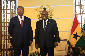 President Nana Addo Dankwa Akufo-Addo and President Joao Manuel Goncalves Lourencoa