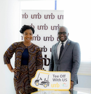 UMB CEO, Nana Dwemoh Benneh with Madam Akofa Dokosi, Deputy CEO of GTDC