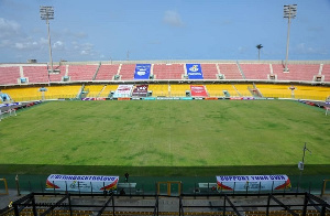 An aerial shot of the Accra Sports Stadium