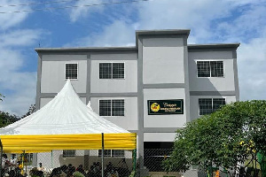 The newly-constructed edifice