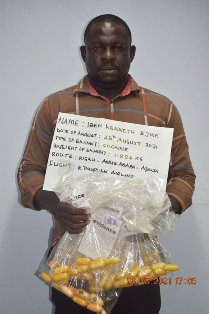 Drug kingpin excretes 87 pellets of cocaine at Abuja airport