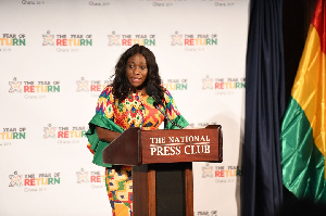 Former Minister of Tourism and Creative Arts Madam Catherine Afeku