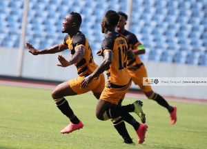 Eric Esso scored a free kick in Ashantigold's 4-1 win over Berekum Chelsea in the MTN FA Cup