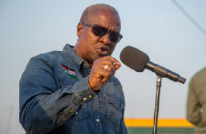 John Dramani Mahama,  flagbearer of National Democratic Congress in the 2020 elections