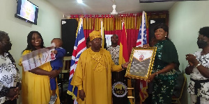 Apostle Fred Osei Annin receiving the honor