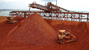 File photo of a bauxite mine
