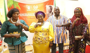 Ms. Janet Asana Nabla, PNC General Secretary and others in a group photography