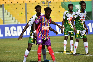 Hearts beat the guests at the Accra Sports stadium