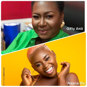 Broadcast journalist, Oheneyere Gifty Anti and Ghanaian Musician, Naana  Blu